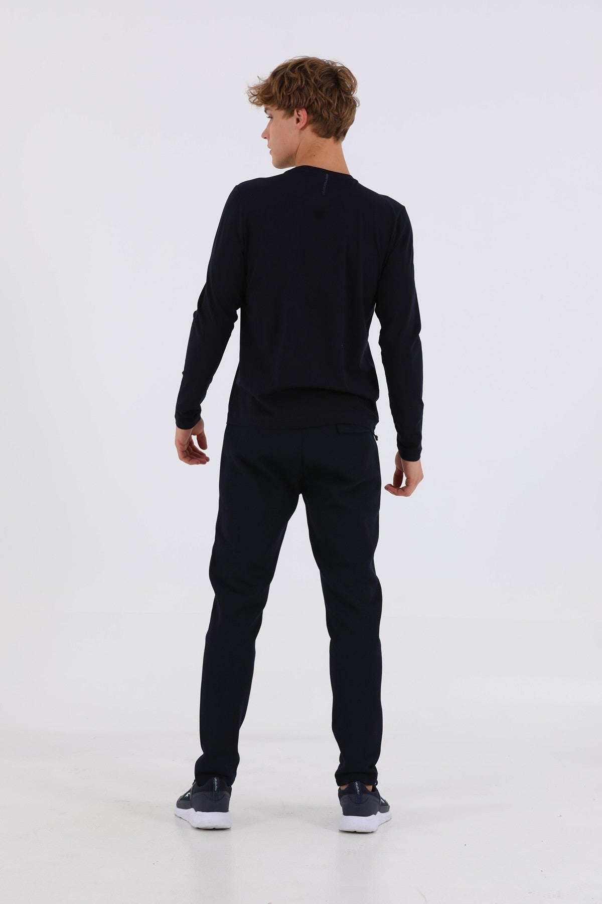 Regular Erkek Bisiklet Yaka Lacivert Sweatshirt