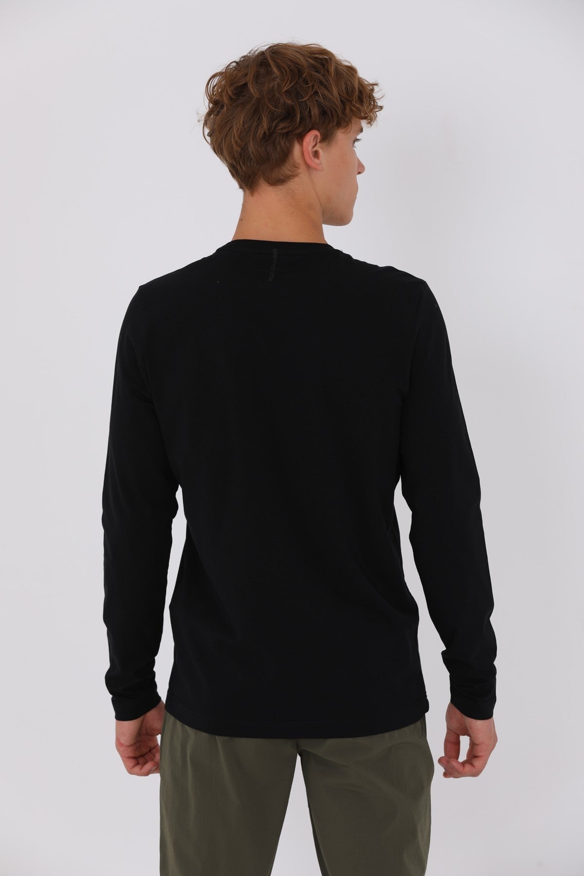 Regular Erkek Bisiklet Yaka Siyah Sweatshirt