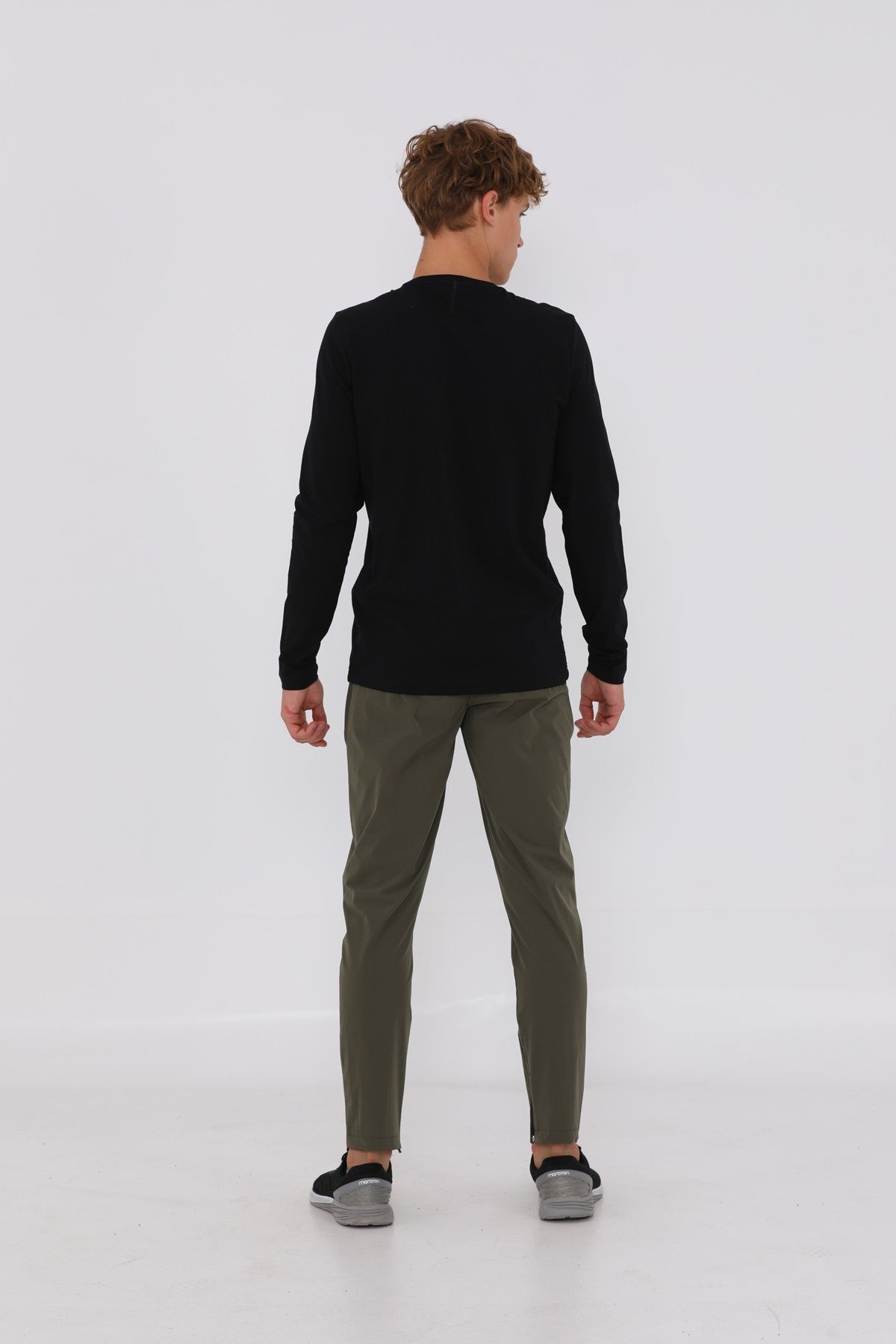 Regular Erkek Bisiklet Yaka Siyah Sweatshirt