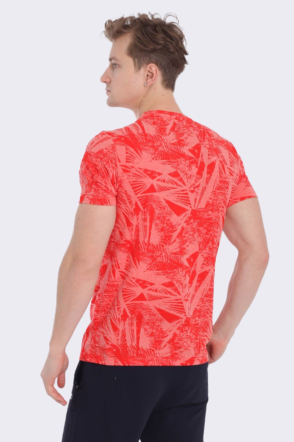 Regular Erkek Bisiklet Yaka Kırmızı T-shirt