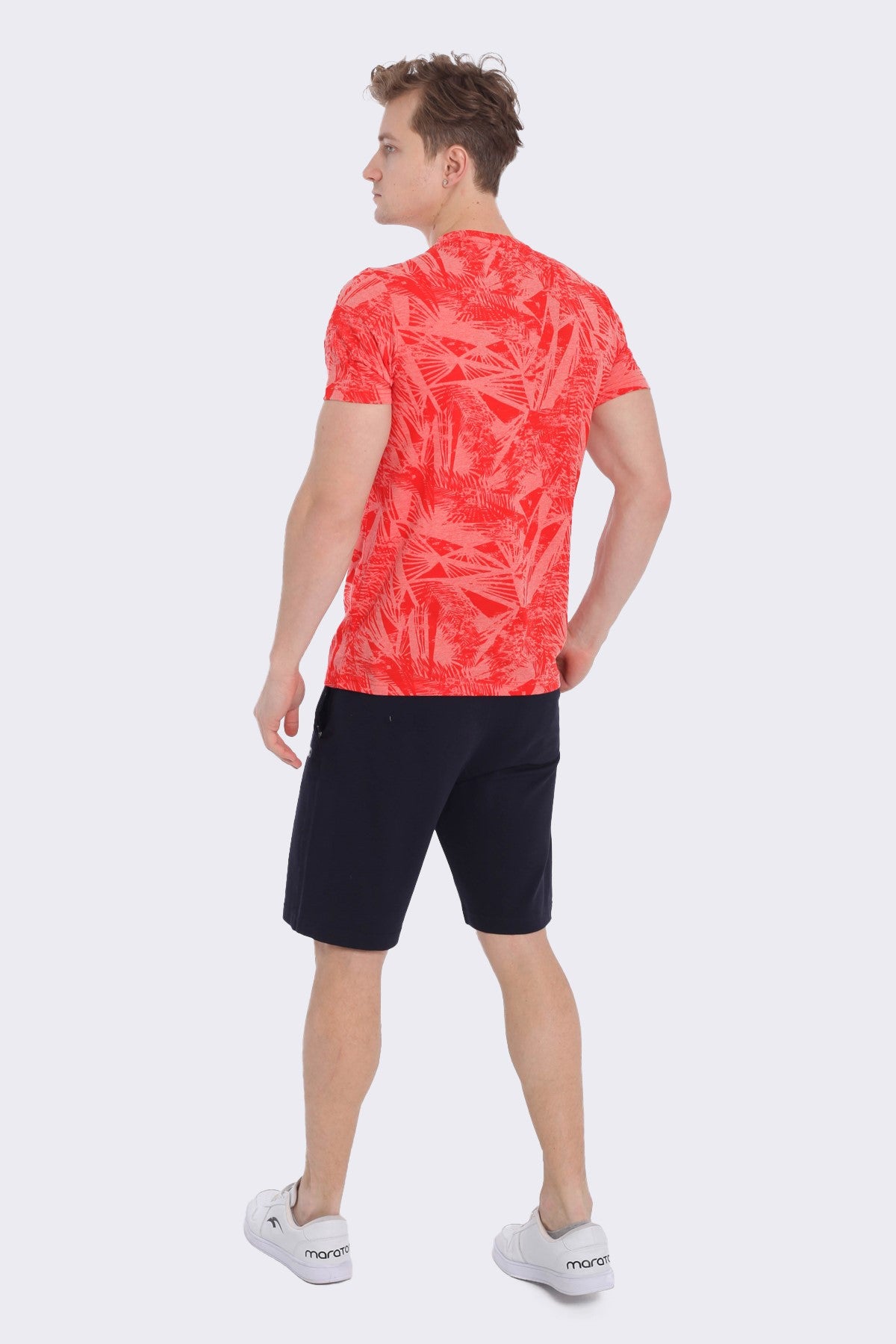 Regular Erkek Bisiklet Yaka Kırmızı T-shirt