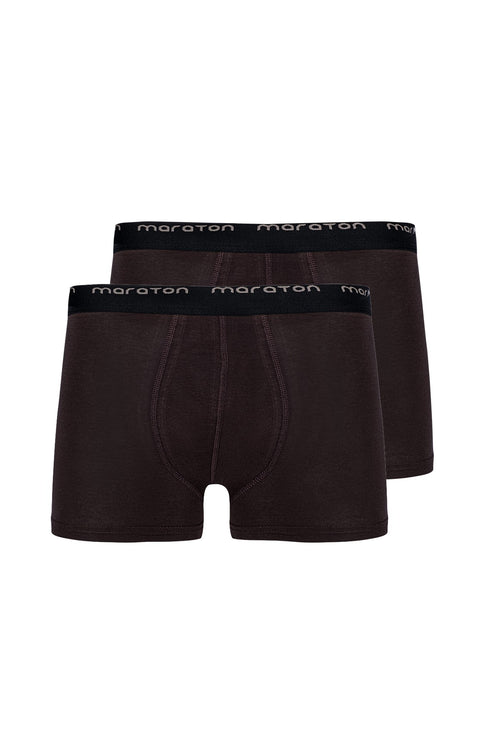 2'Lİ Erkek Kahverengi Boxer