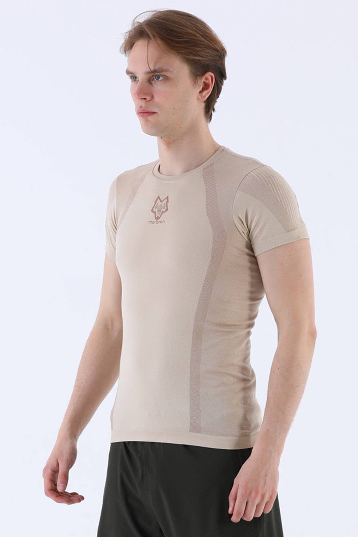 SlimFit Erkek Bisiklet Yaka Taş T-shirt