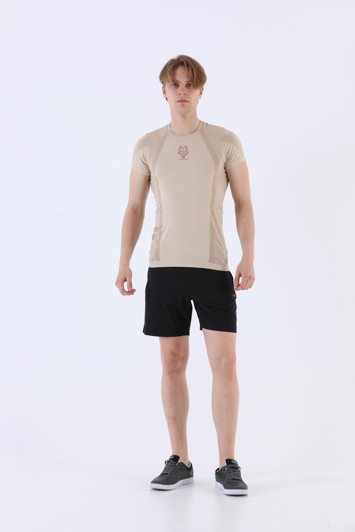 SlimFit Erkek Bisiklet Yaka Taş T-shirt