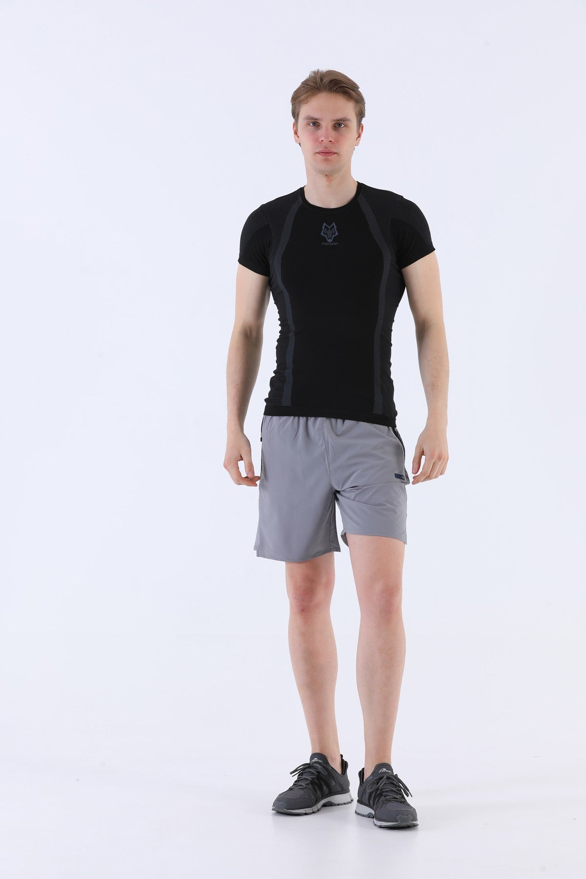 SlimFit Erkek Bisiklet Yaka Siyah T-shirt