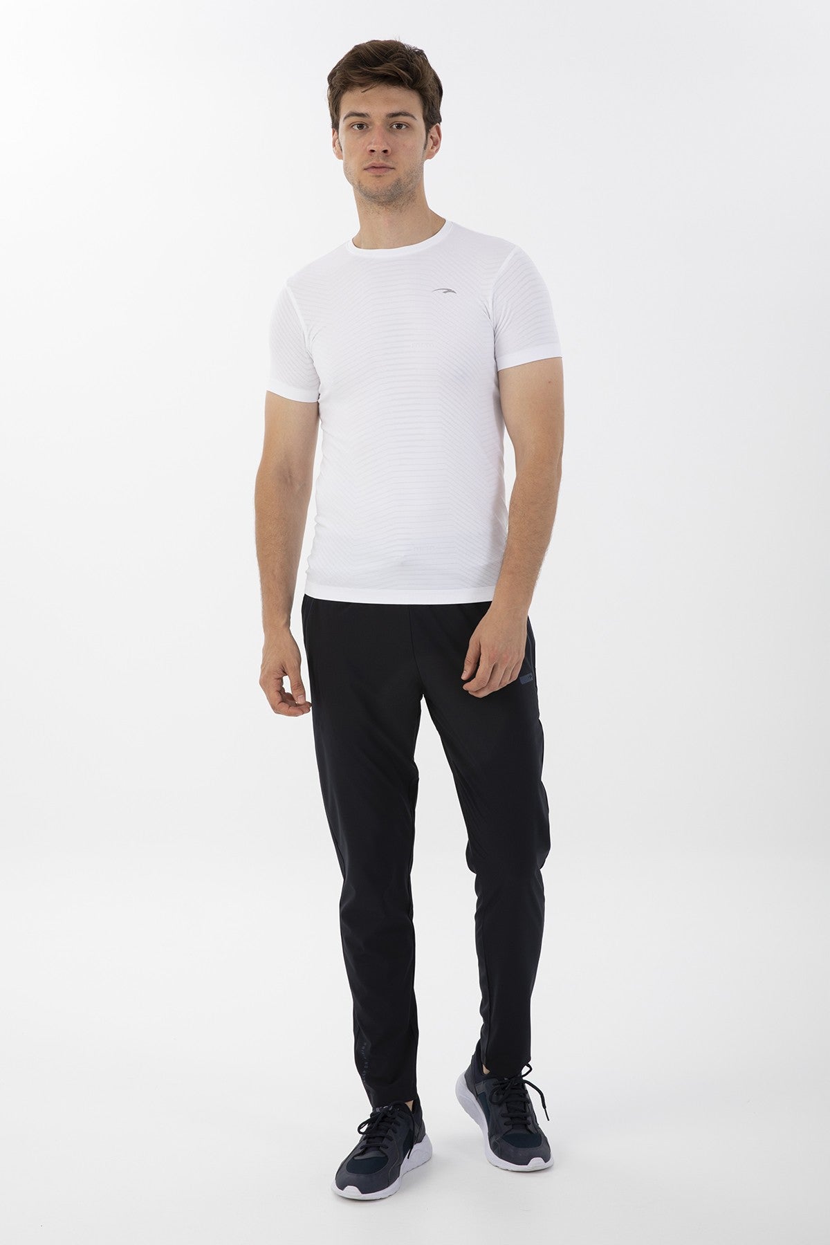 SlimFit Erkek Bisiklet Yaka Beyaz T-shirt