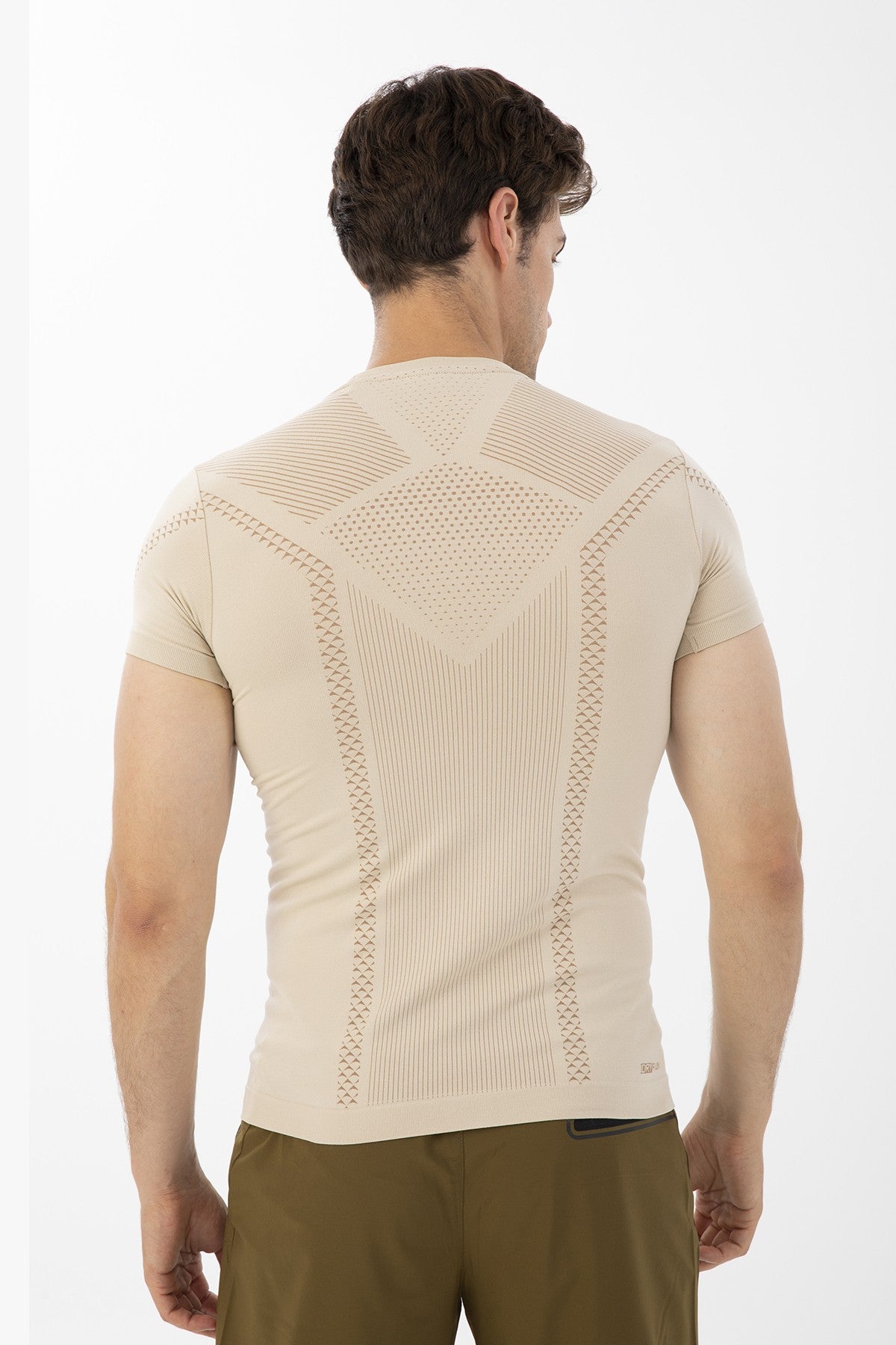 SlimFit Erkek Bisiklet Yaka Taş T-shirt