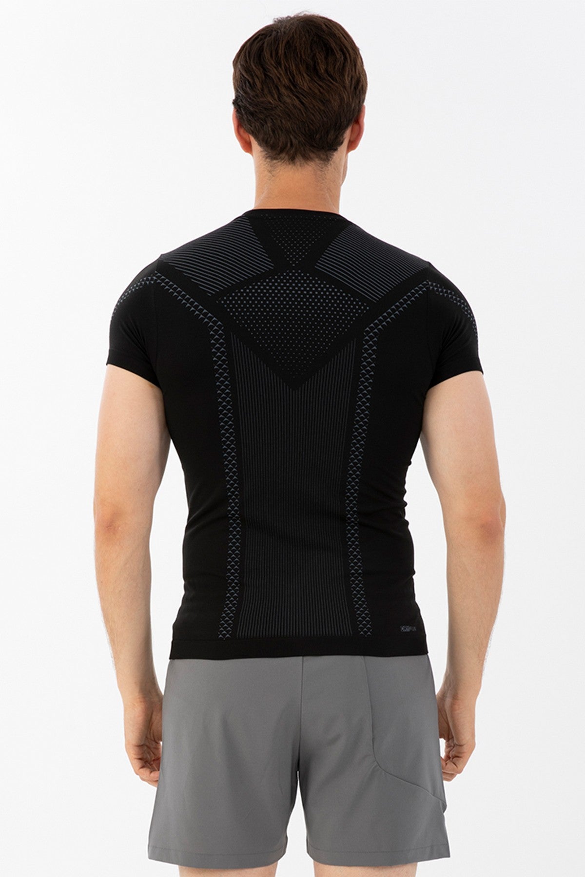 SlimFit Erkek Bisiklet Yaka Siyah T-shirt