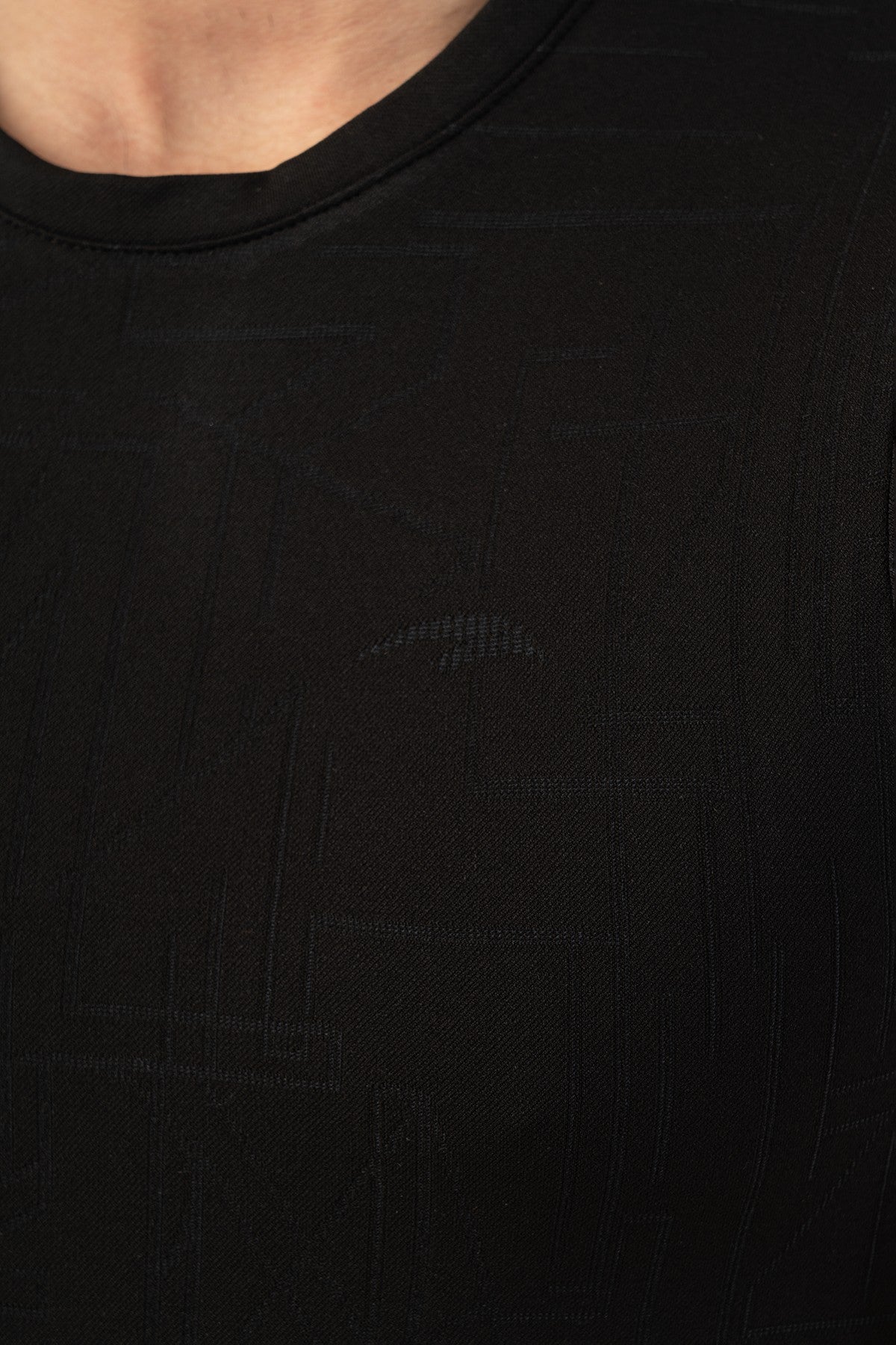 SlimFit Erkek Bisiklet Yaka Siyah T-shirt