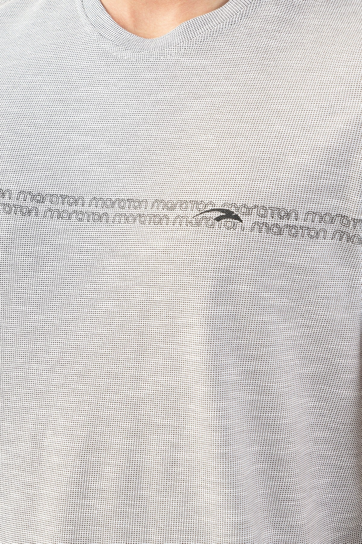Regular Erkek Bisiklet Yaka Beyaz T-shirt