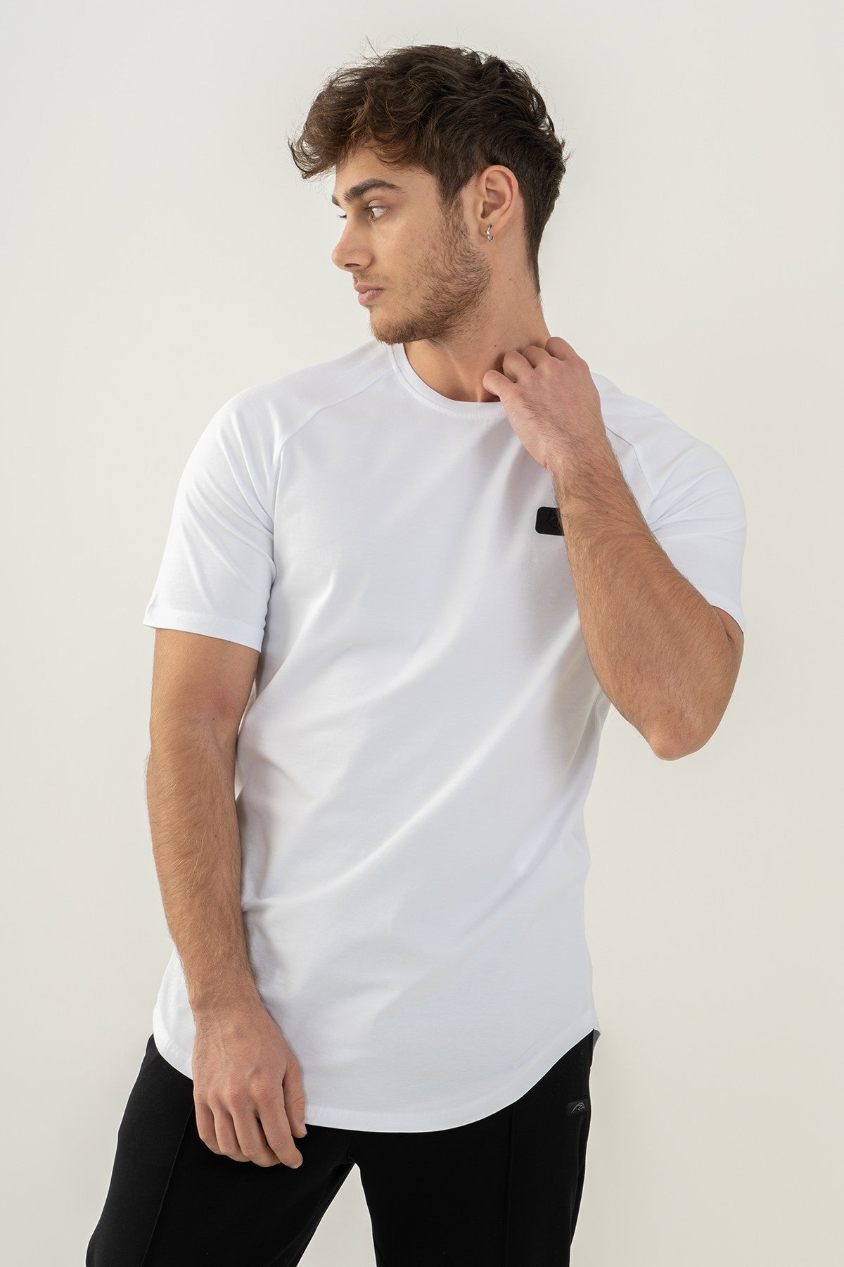 Comfort Erkek Bisiklet Yaka Beyaz T-shirt