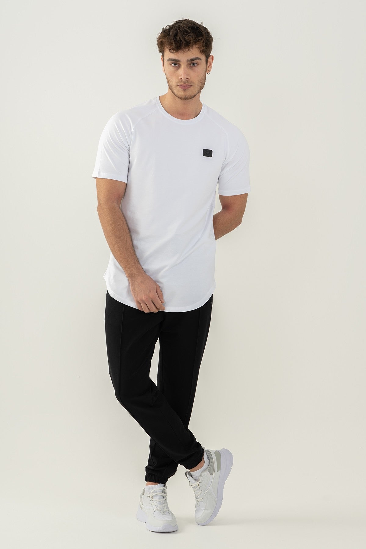 Comfort Erkek Bisiklet Yaka Beyaz T-shirt