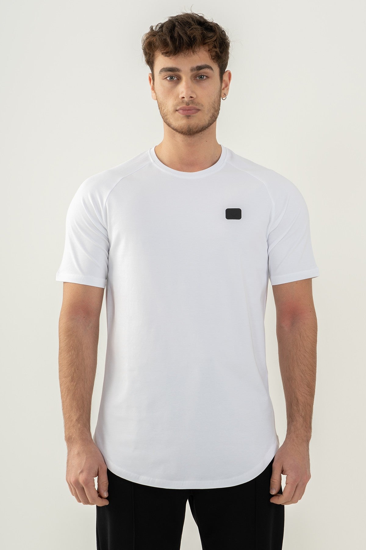 Comfort Erkek Bisiklet Yaka Beyaz T-shirt