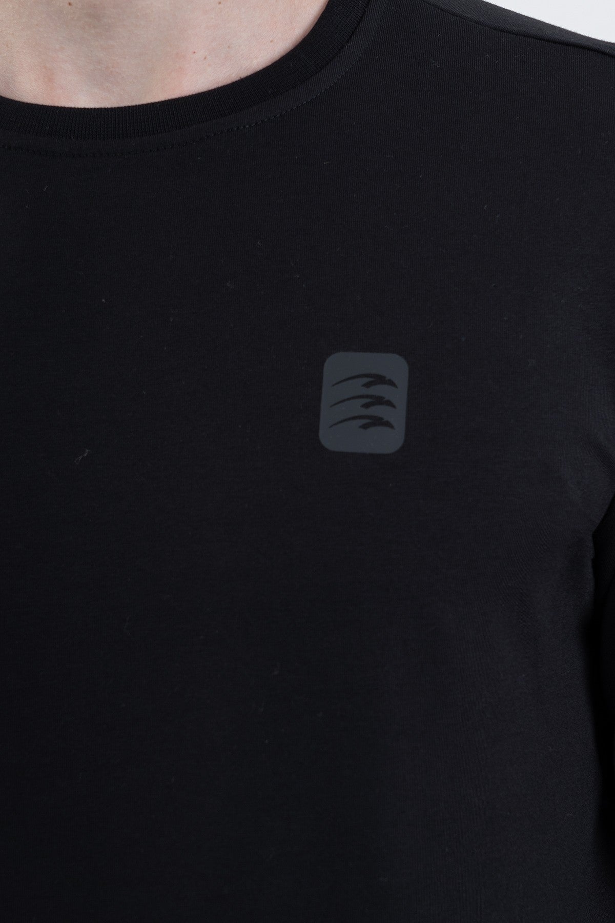 Regular Erkek Bisiklet Yaka Siyah Sweatshirt