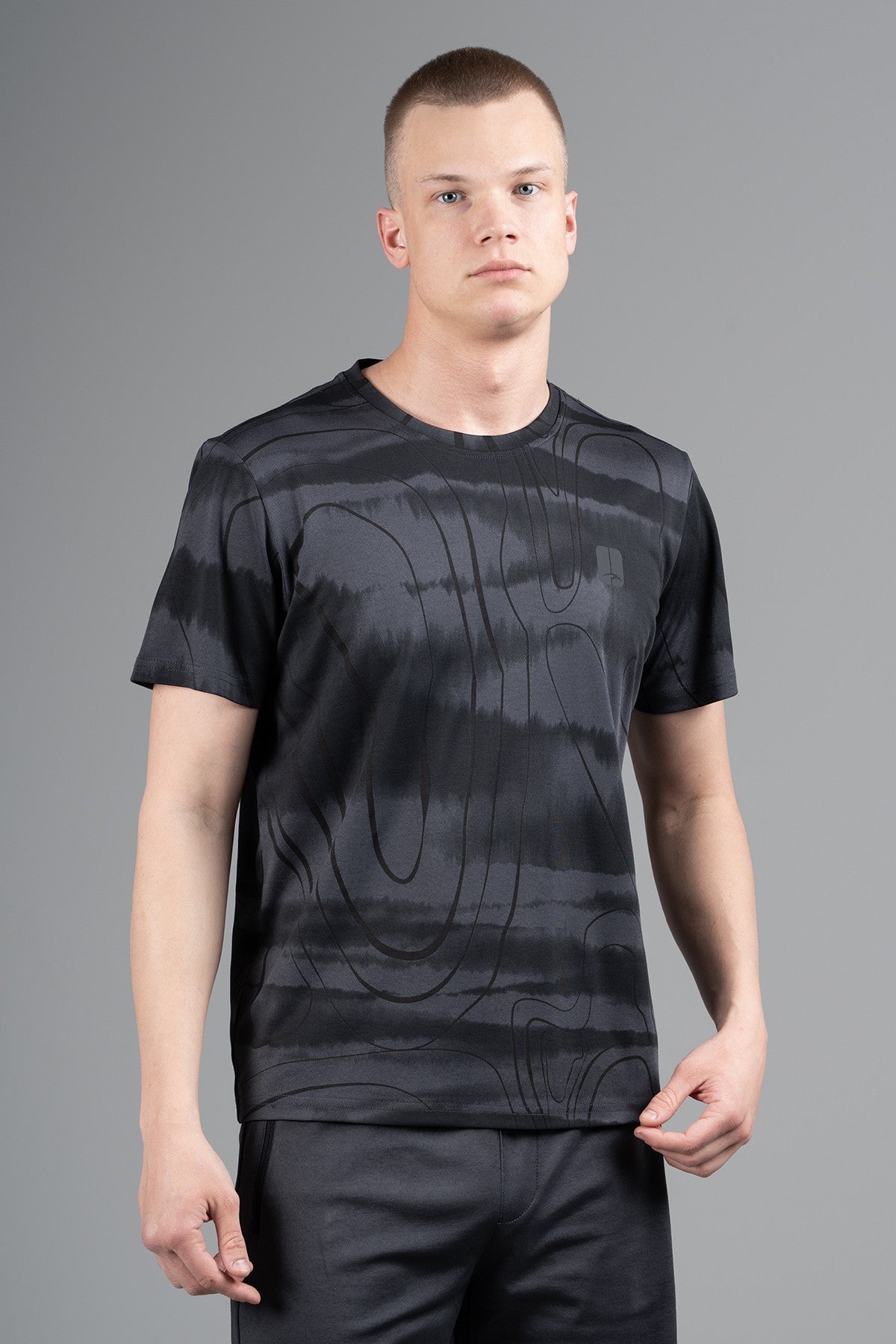 Regular Erkek Bisiklet Yaka Siyah T-shirt