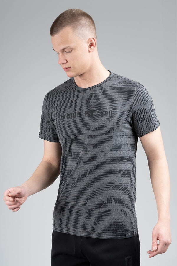 Regular Erkek Bisiklet Yaka Siyah T-shirt