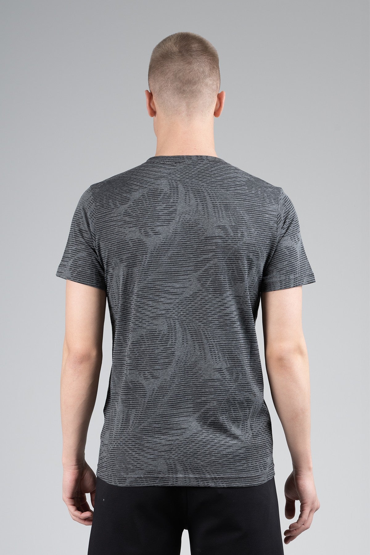 Regular Erkek Bisiklet Yaka Siyah T-shirt