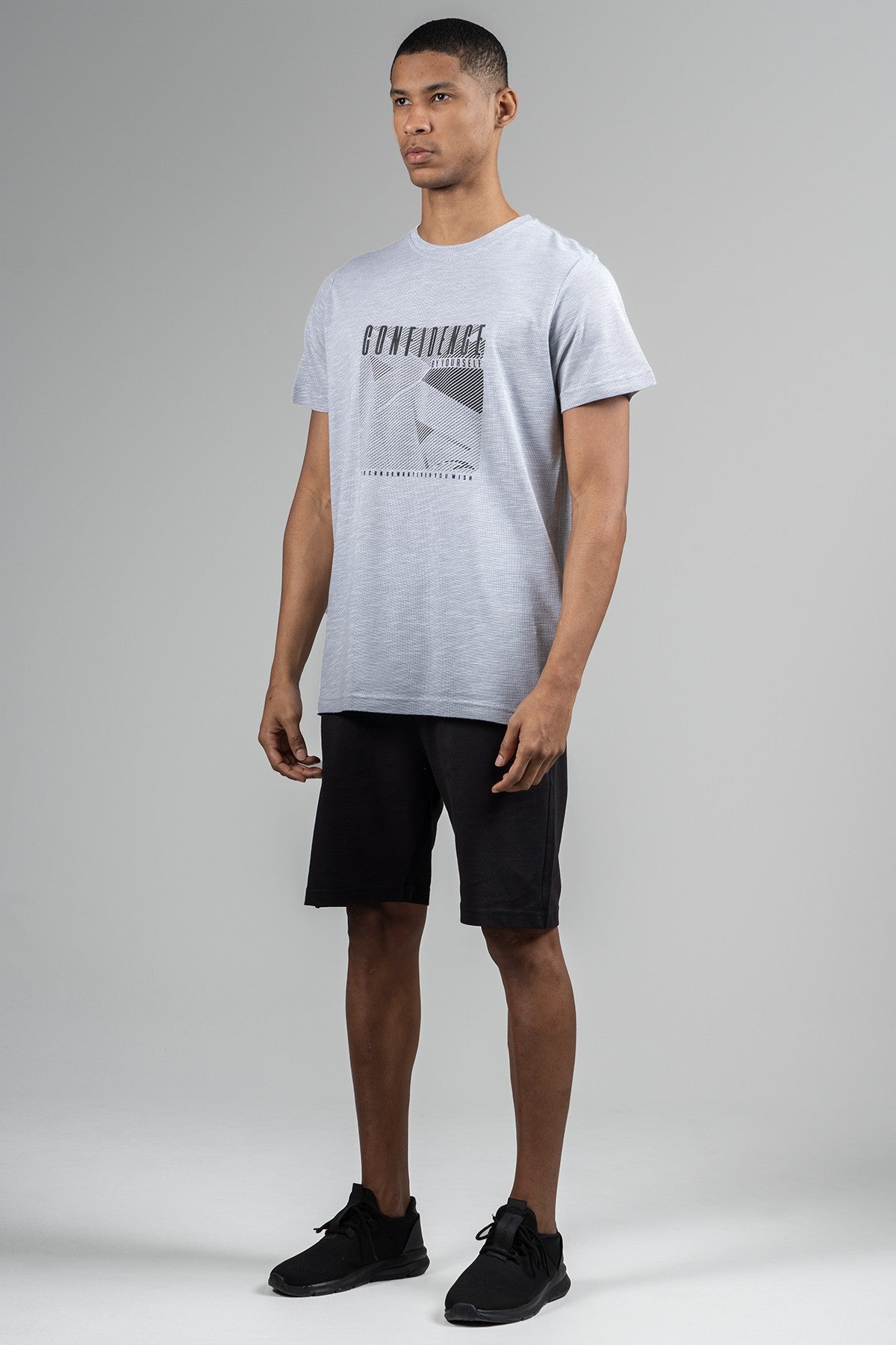 Regular Erkek Bisiklet Yaka Beyaz T-shirt