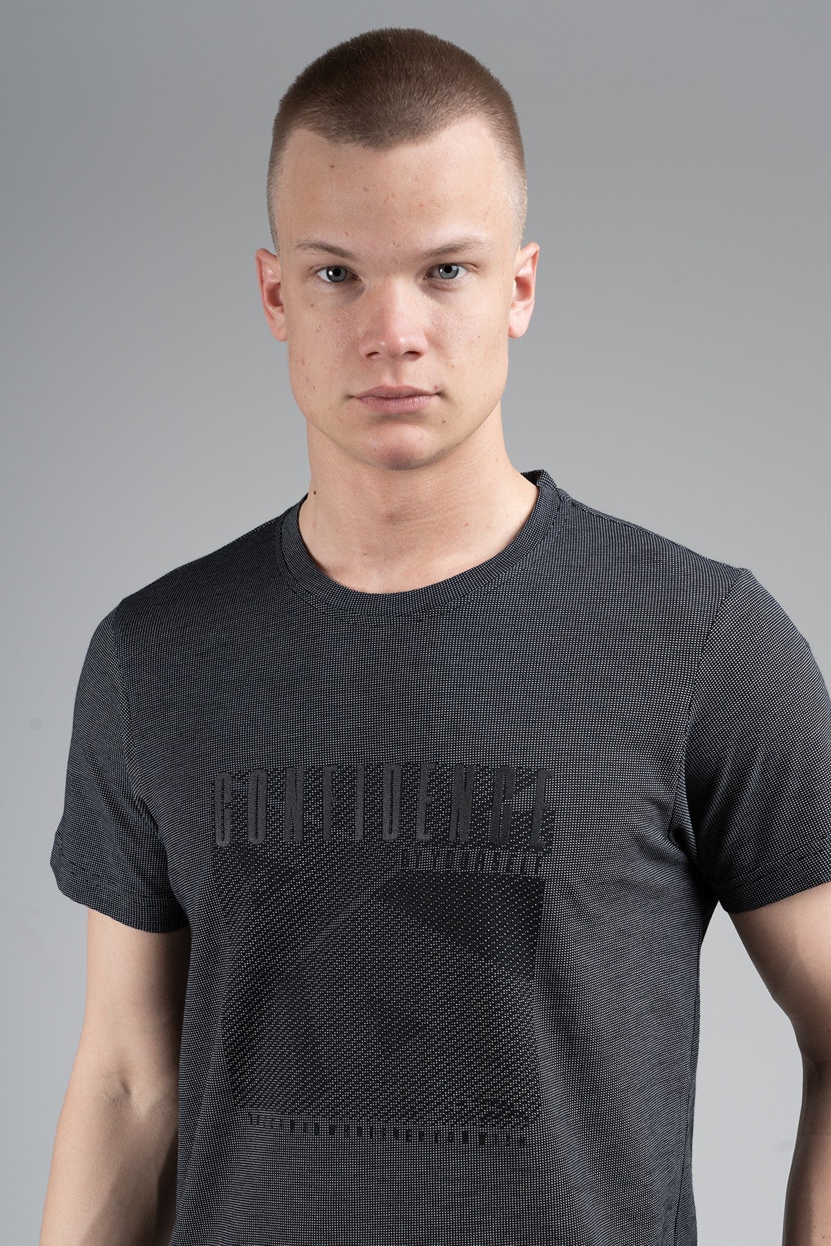 Regular Erkek Bisiklet Yaka Siyah T-shirt
