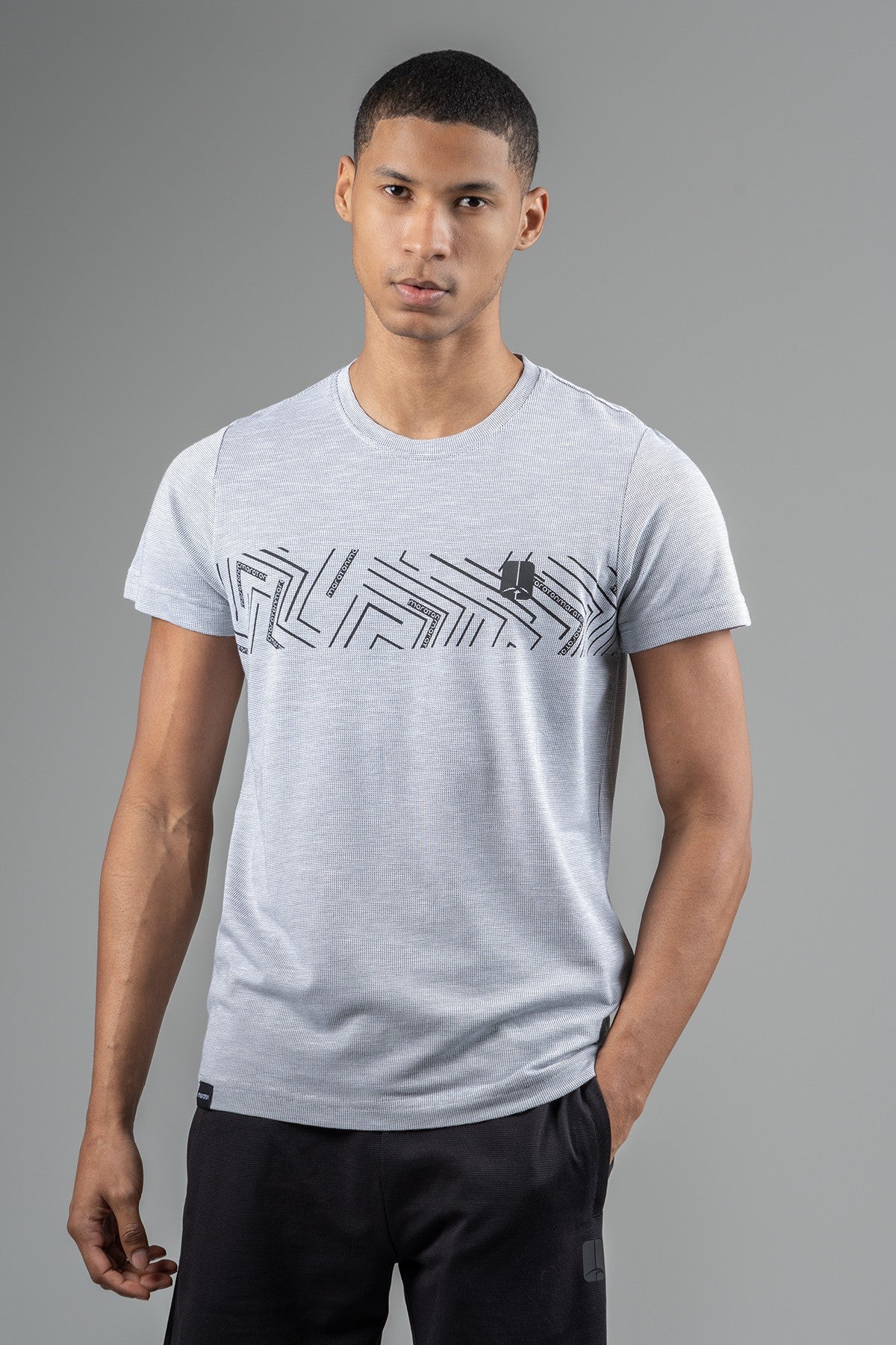 Regular Erkek Bisiklet Yaka Beyaz T-shirt