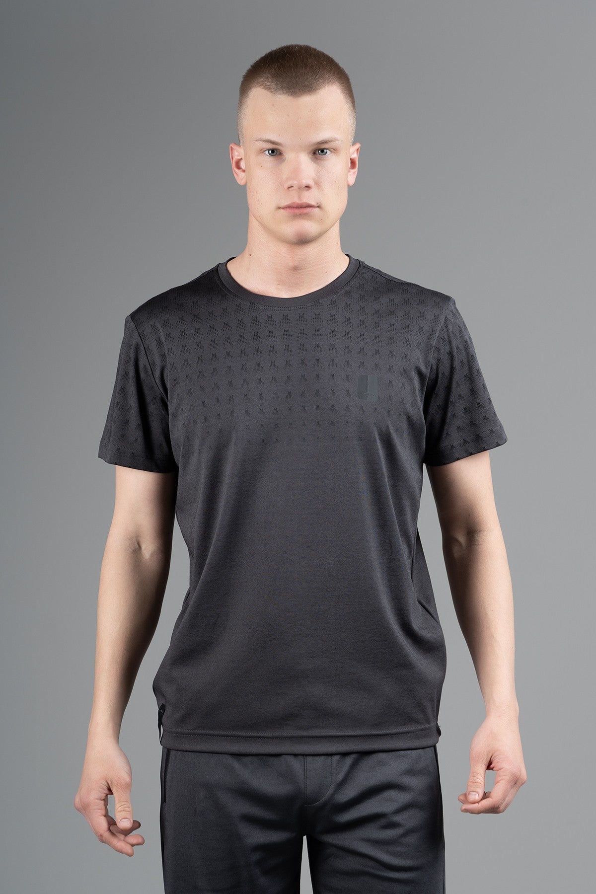 Regular Erkek Bisiklet Yaka Siyah T-shirt