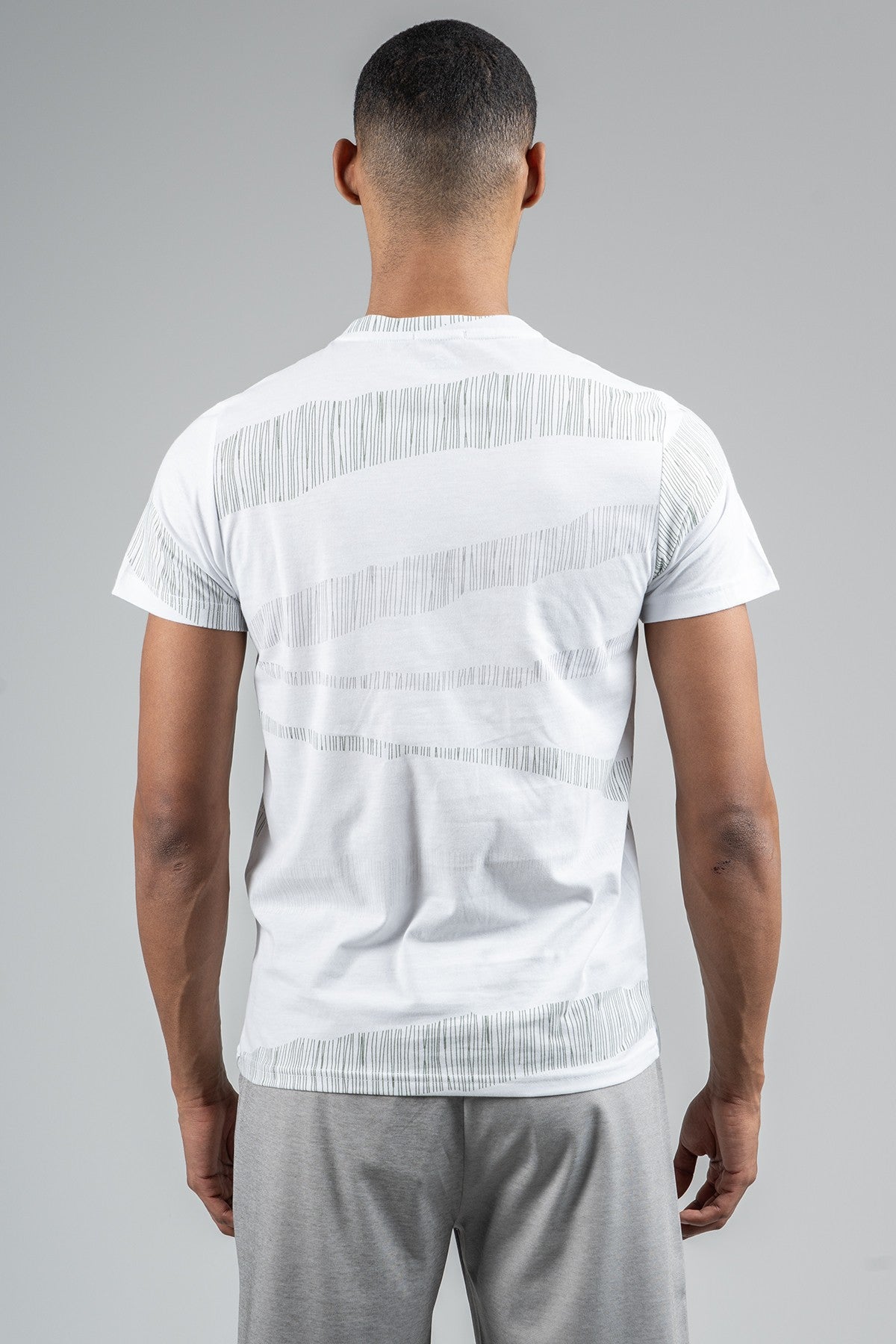 Regular Erkek Bisiklet Yaka Beyaz T-shirt