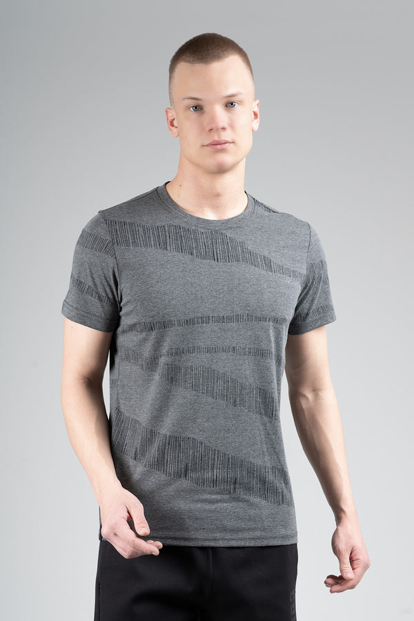 Regular Erkek Bisiklet Yaka Siyah T-shirt