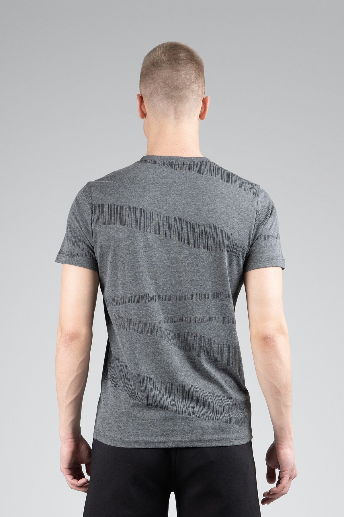 Regular Erkek Bisiklet Yaka Siyah T-shirt