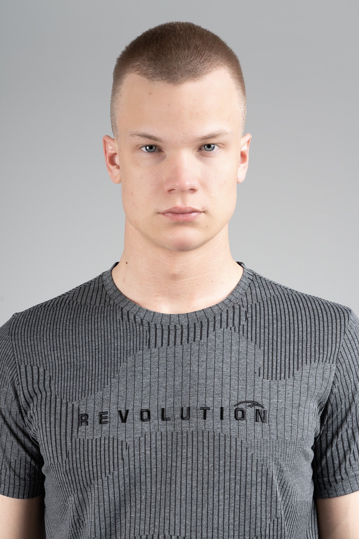 Regular Erkek Bisiklet Yaka Siyah T-shirt