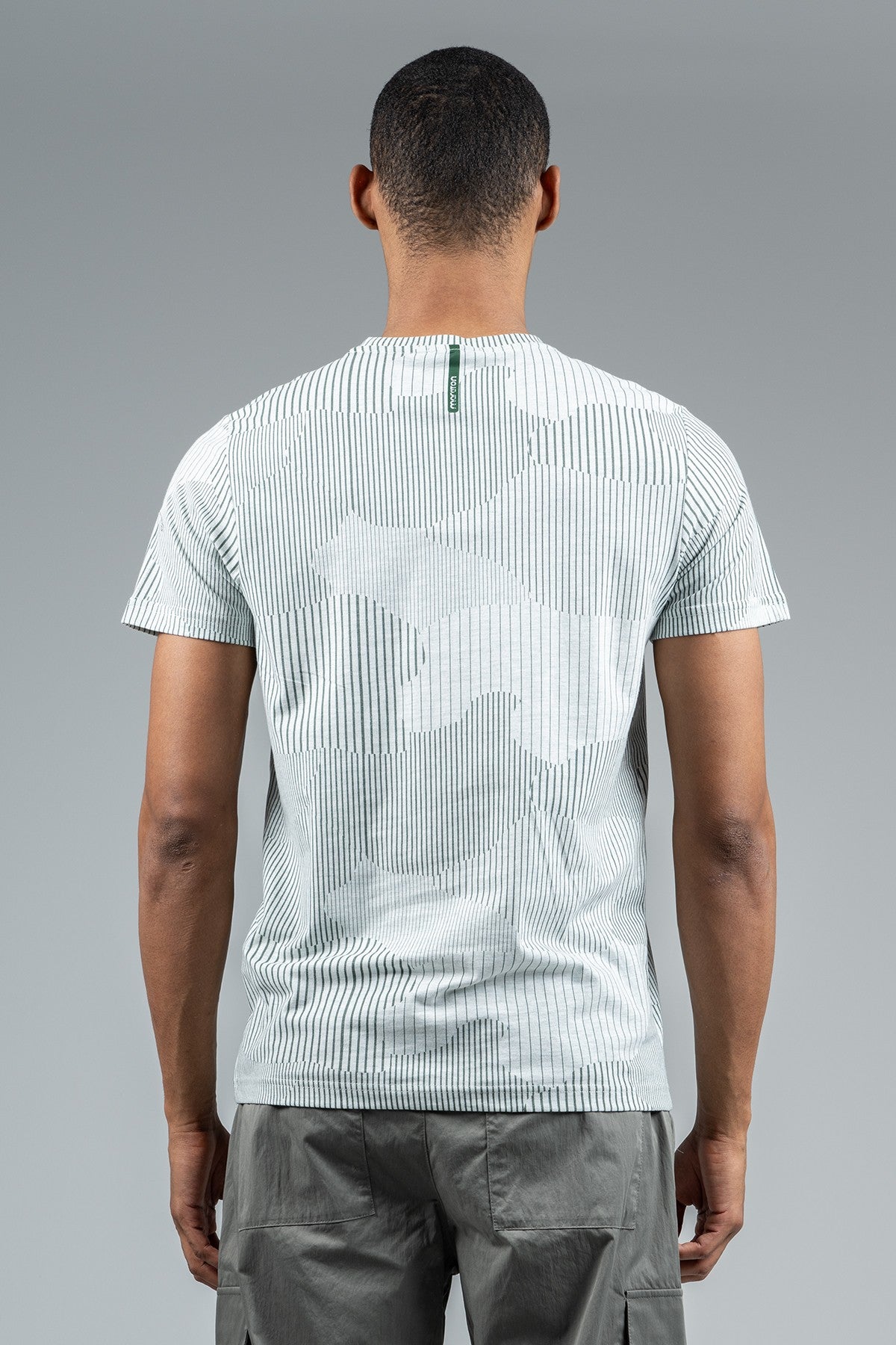 Regular Erkek Bisiklet Yaka Yeşilmelanj T-shirt