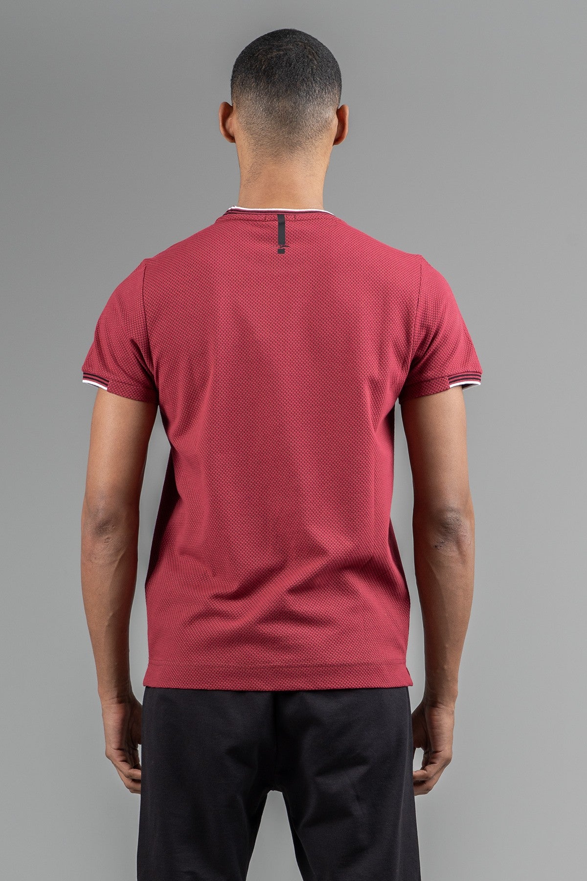 Regular Erkek Bisiklet Yaka Bordo T-shirt