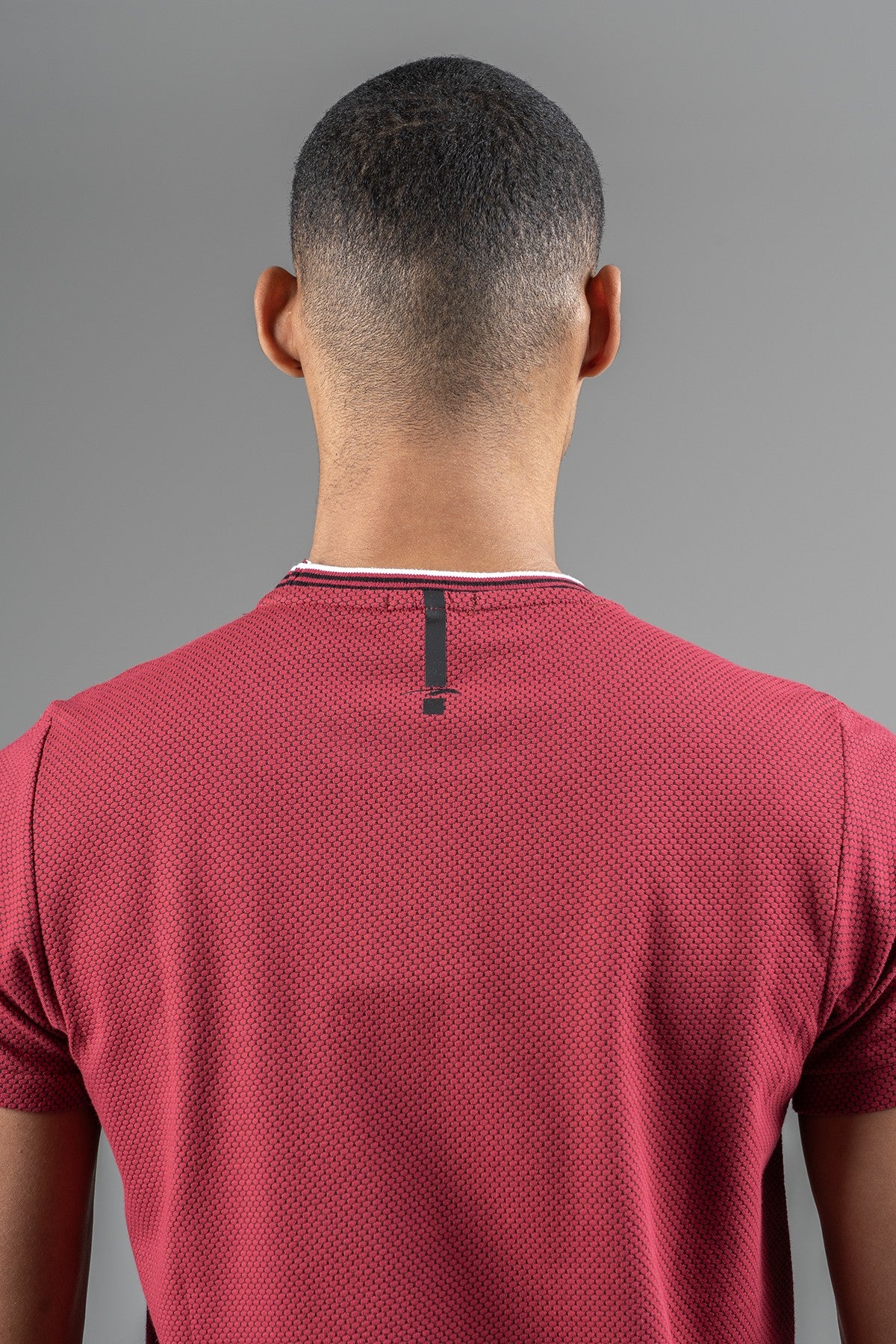 Regular Erkek Bisiklet Yaka Bordo T-shirt
