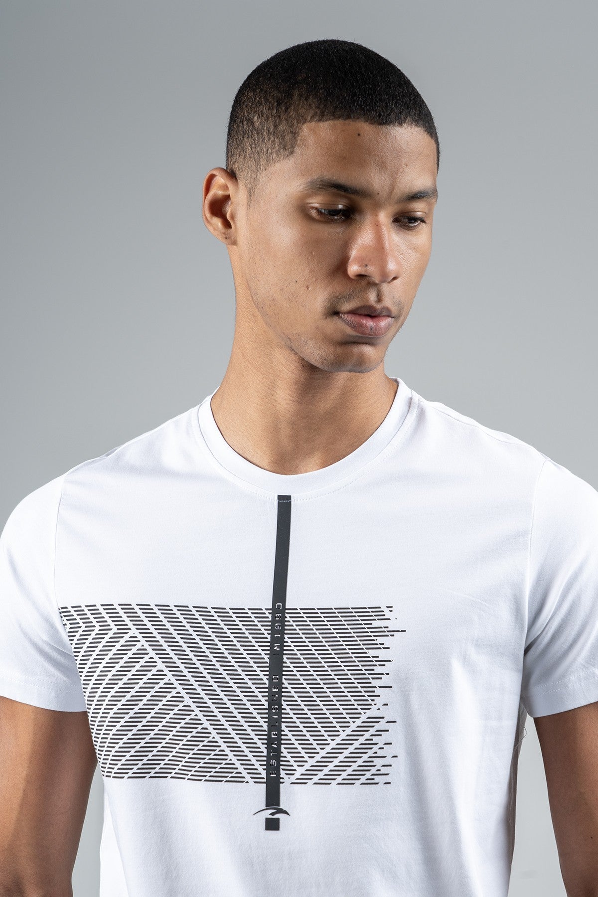 Regular Erkek Bisiklet Yaka Beyaz T-shirt