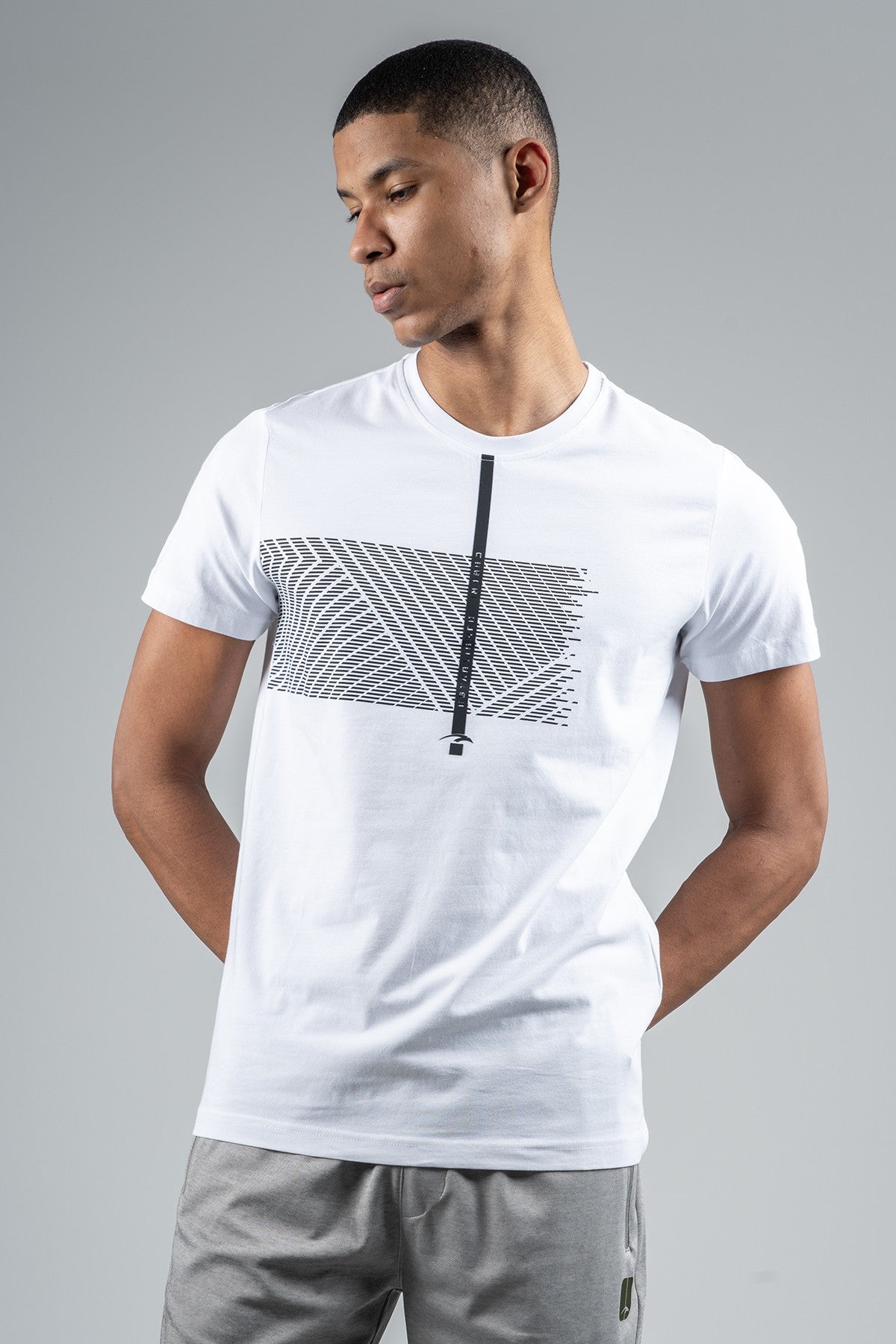 Regular Erkek Bisiklet Yaka Beyaz T-shirt