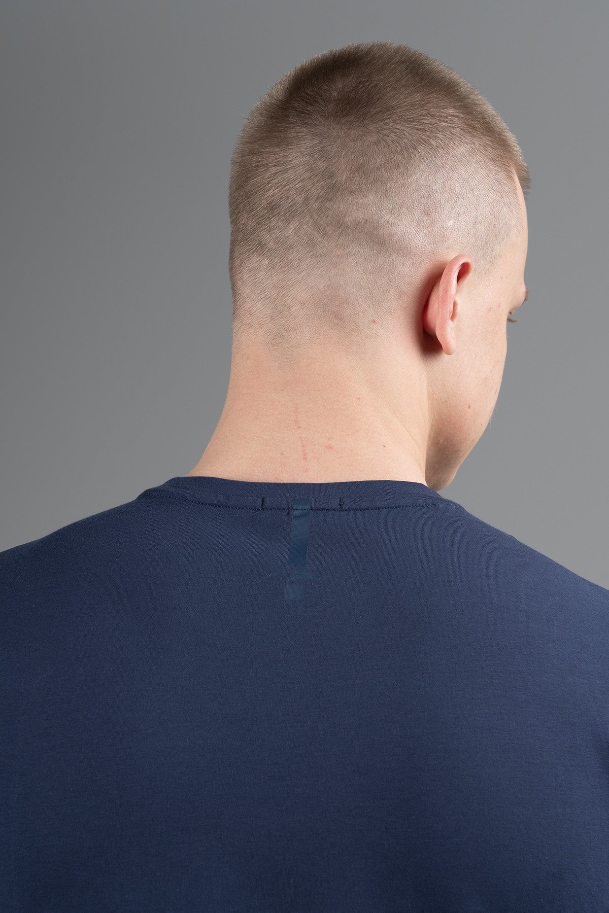 Regular Erkek Bisiklet Yaka Lacivert T-shirt