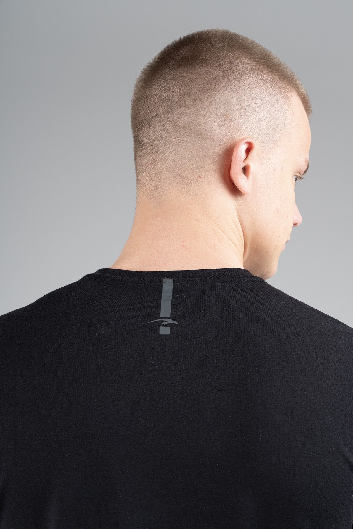 Regular Erkek Bisiklet Yaka Siyah T-shirt