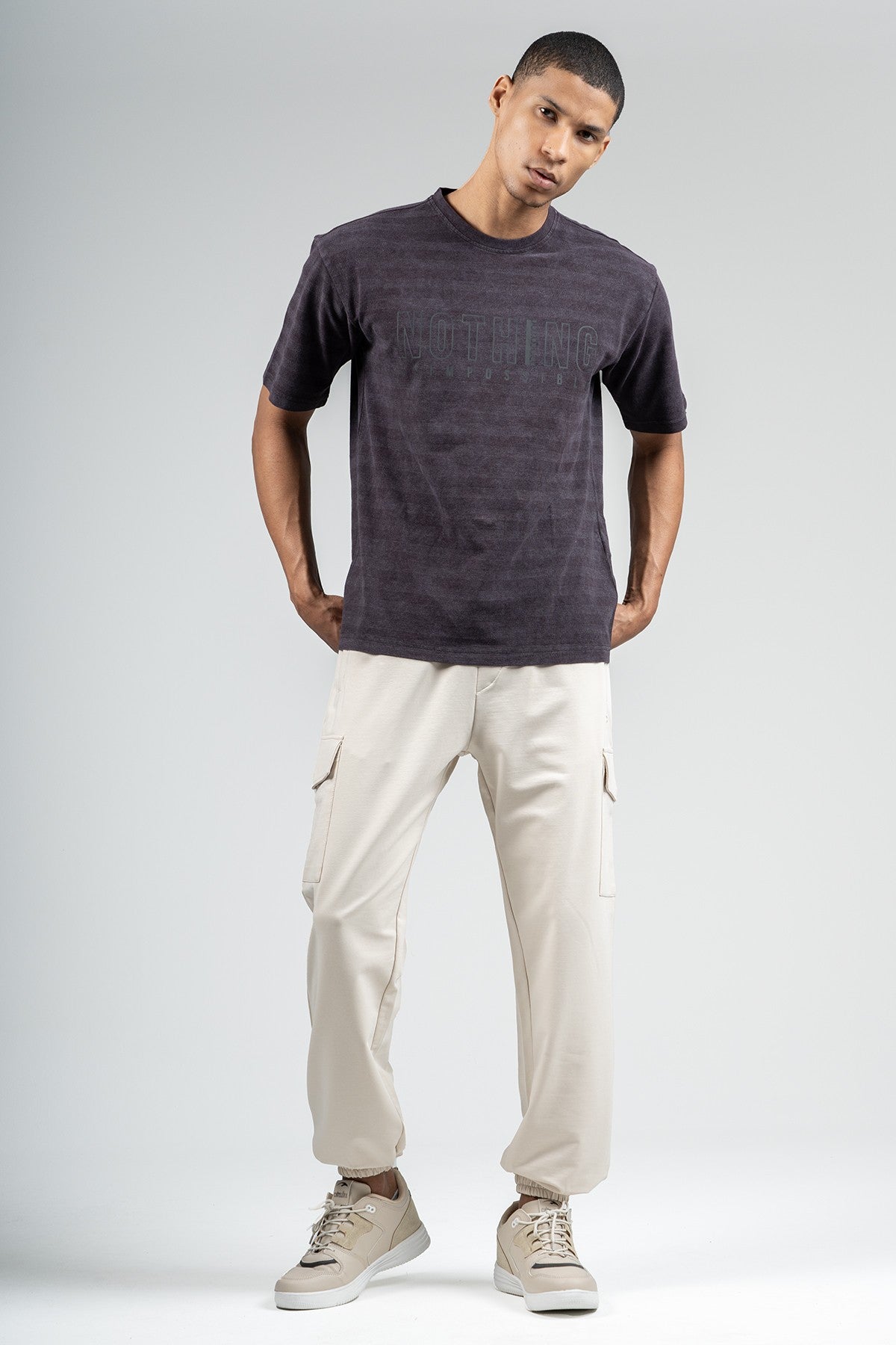 Comfort Erkek Bisiklet Yaka Siyah T-shirt