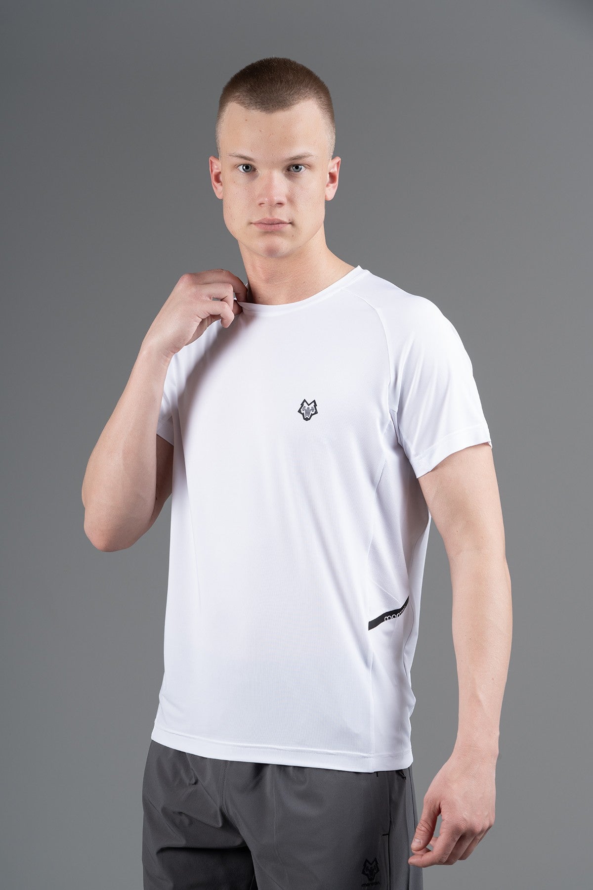 Regular Erkek Bisiklet Yaka Beyaz T-shirt