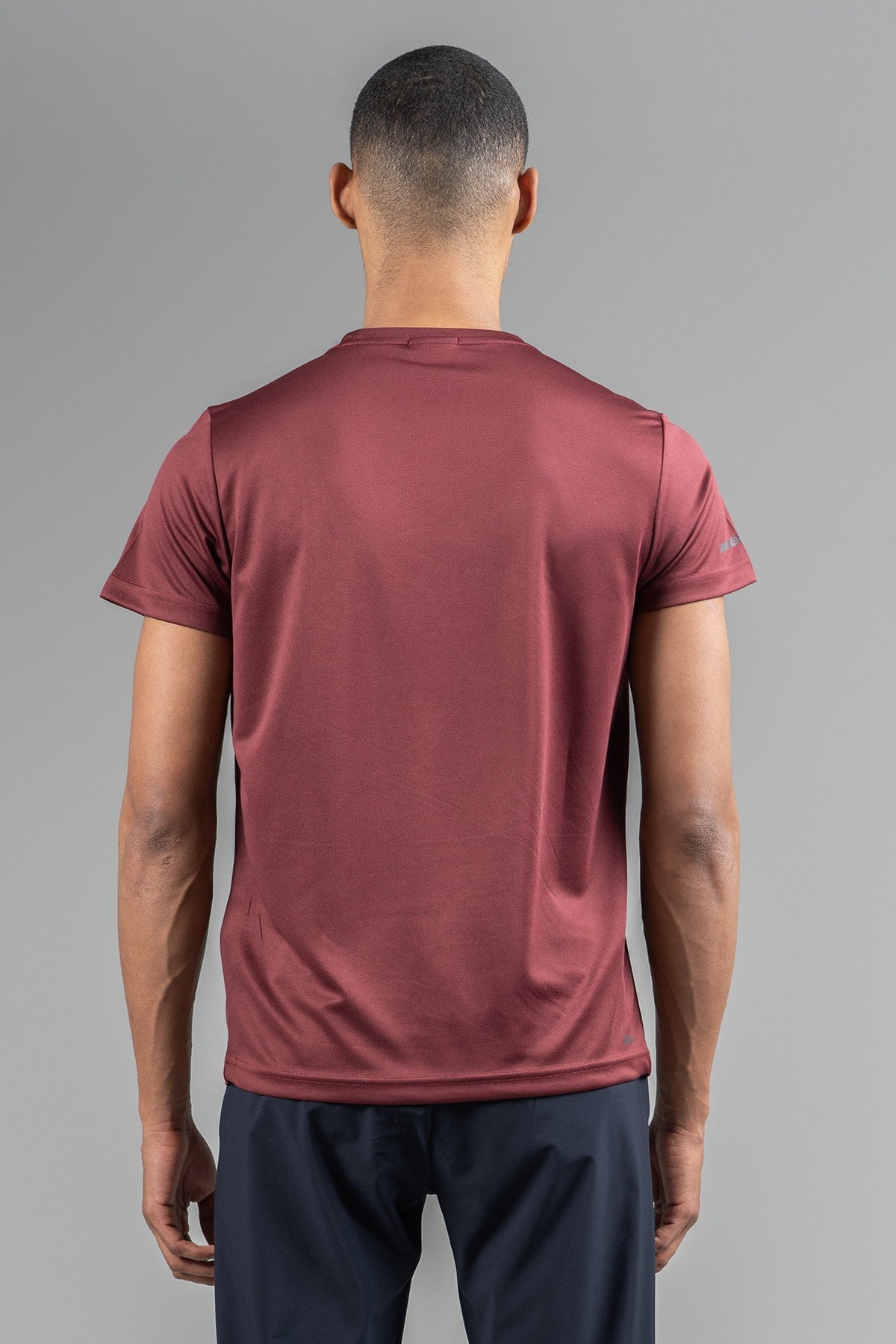Regular Erkek Bisiklet Yaka Bordo T-shirt