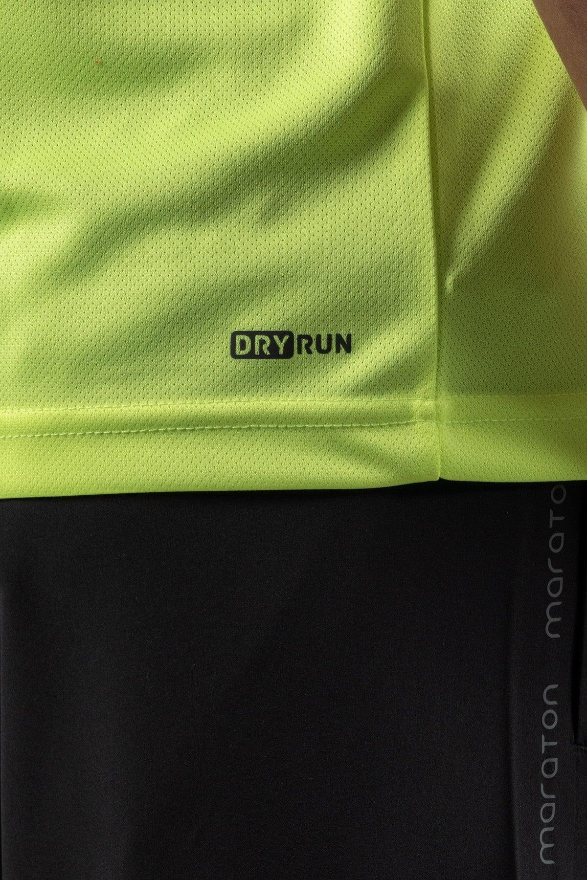 Regular Erkek Bisiklet Yaka Neon Sarı T-shirt