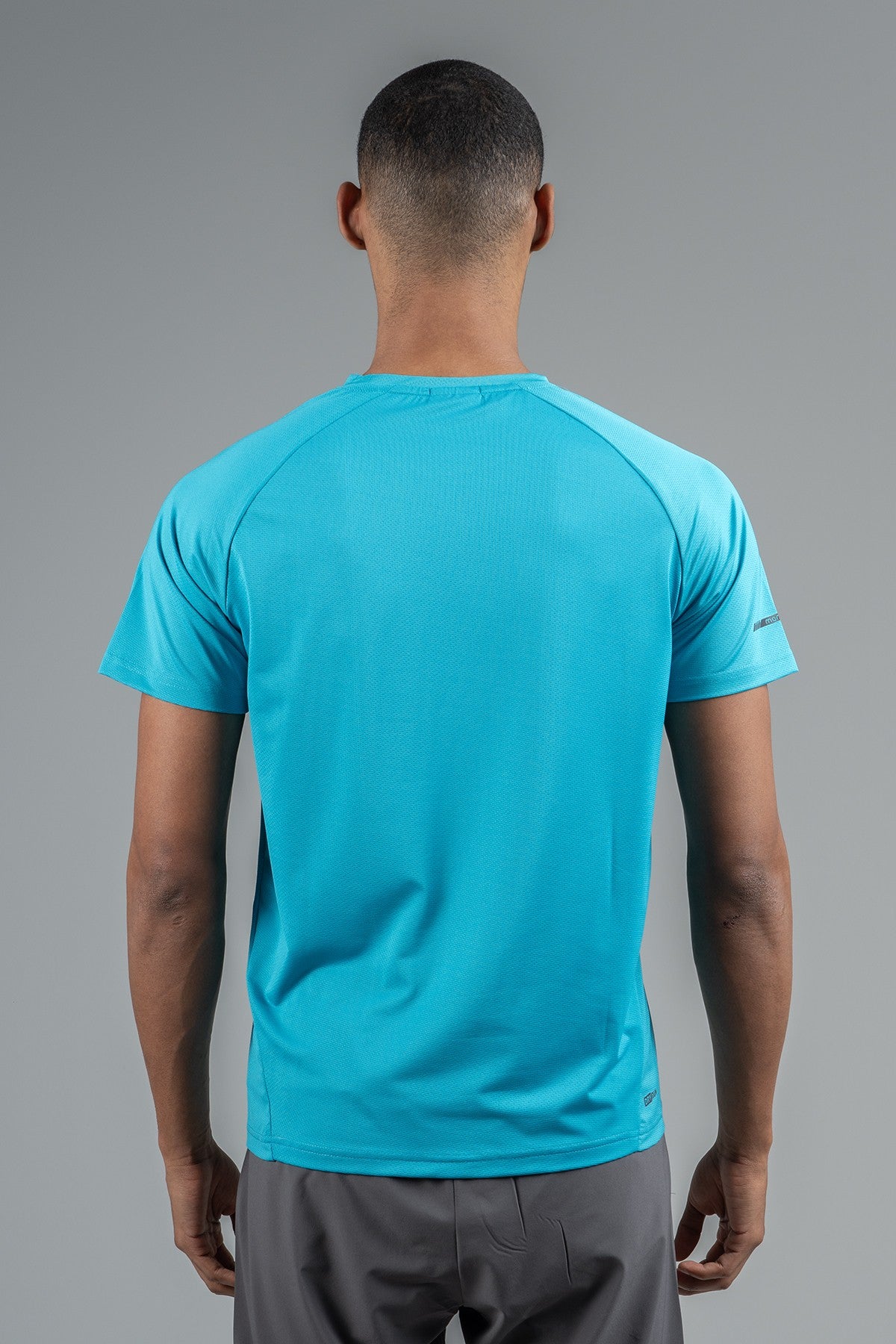 Regular Erkek Bisiklet Yaka Mavi T-shirt