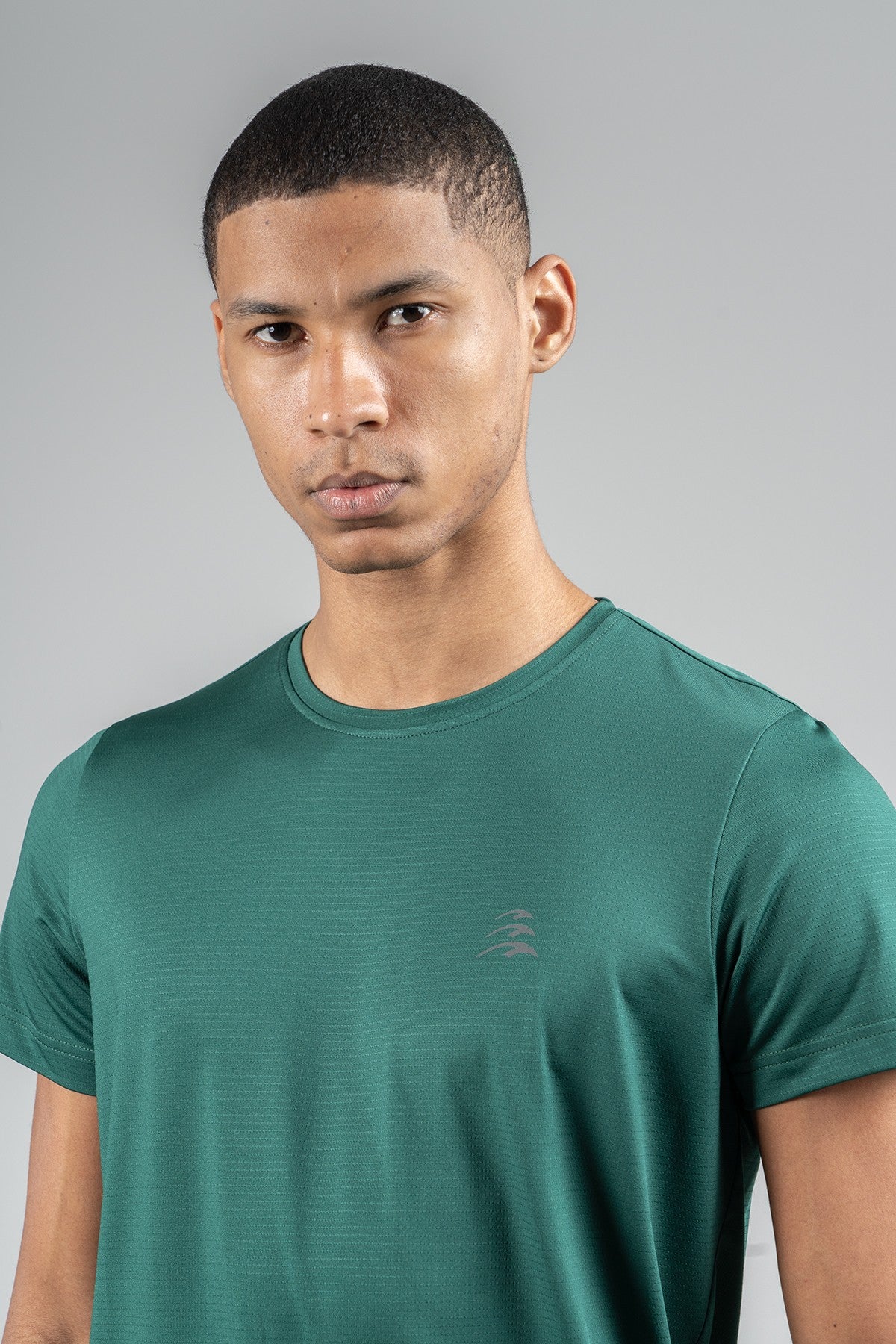 Regular Erkek Bisiklet Yaka Yeşil T-shirt