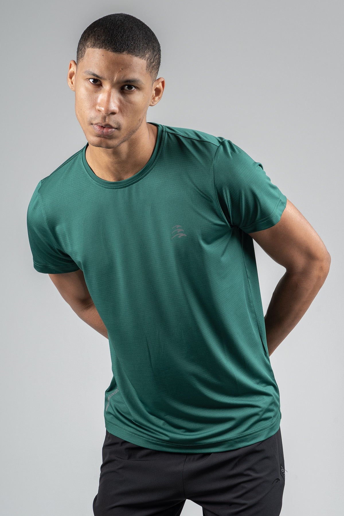 Regular Erkek Bisiklet Yaka Yeşil T-shirt