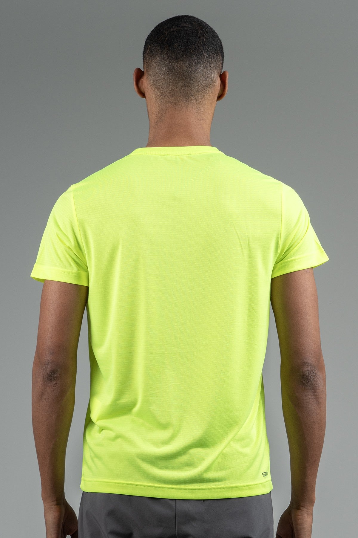 Regular Erkek Bisiklet Yaka Neon Sarı T-shirt