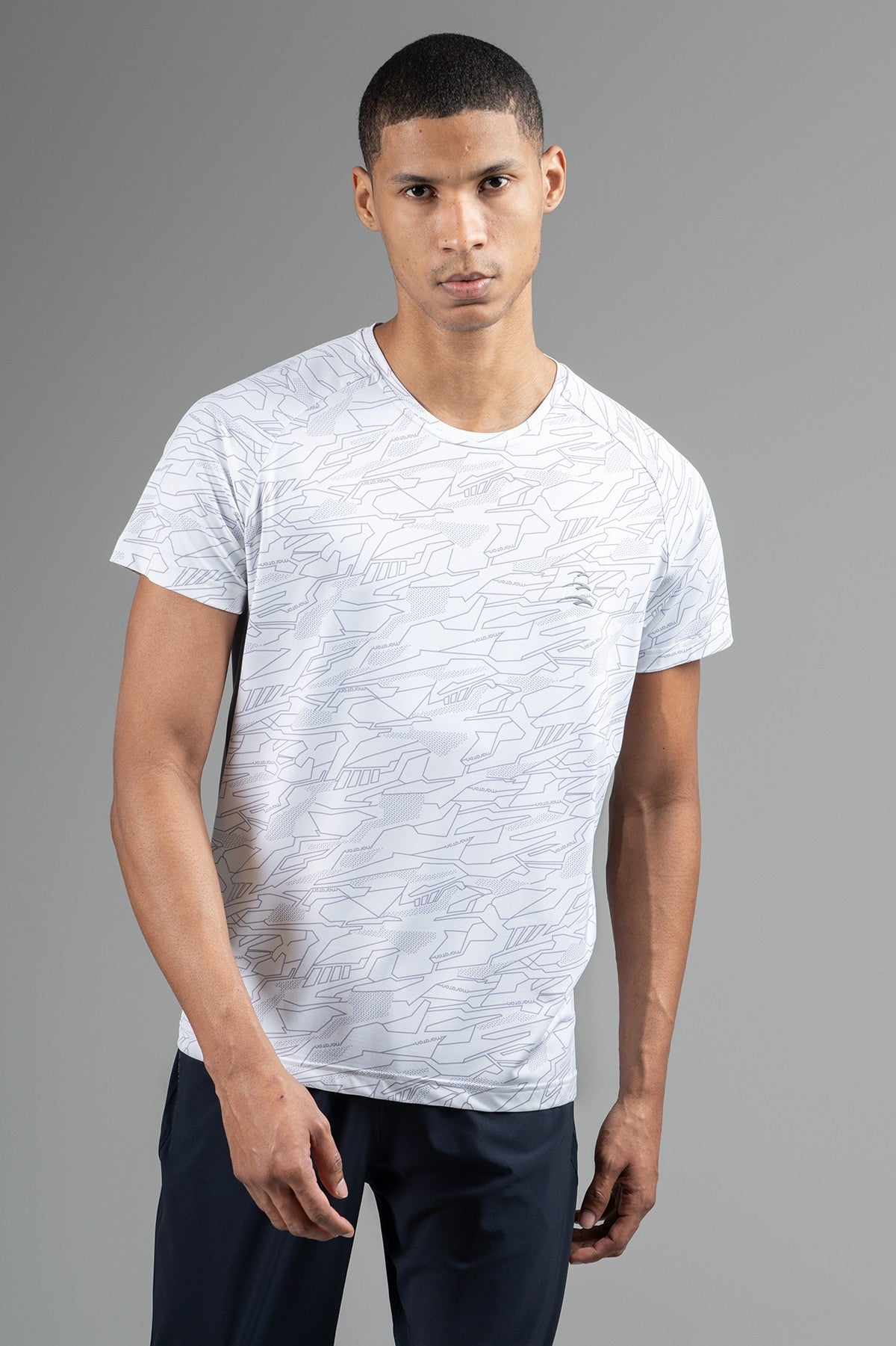 Regular Erkek Bisiklet Yaka Ekru T-shirt