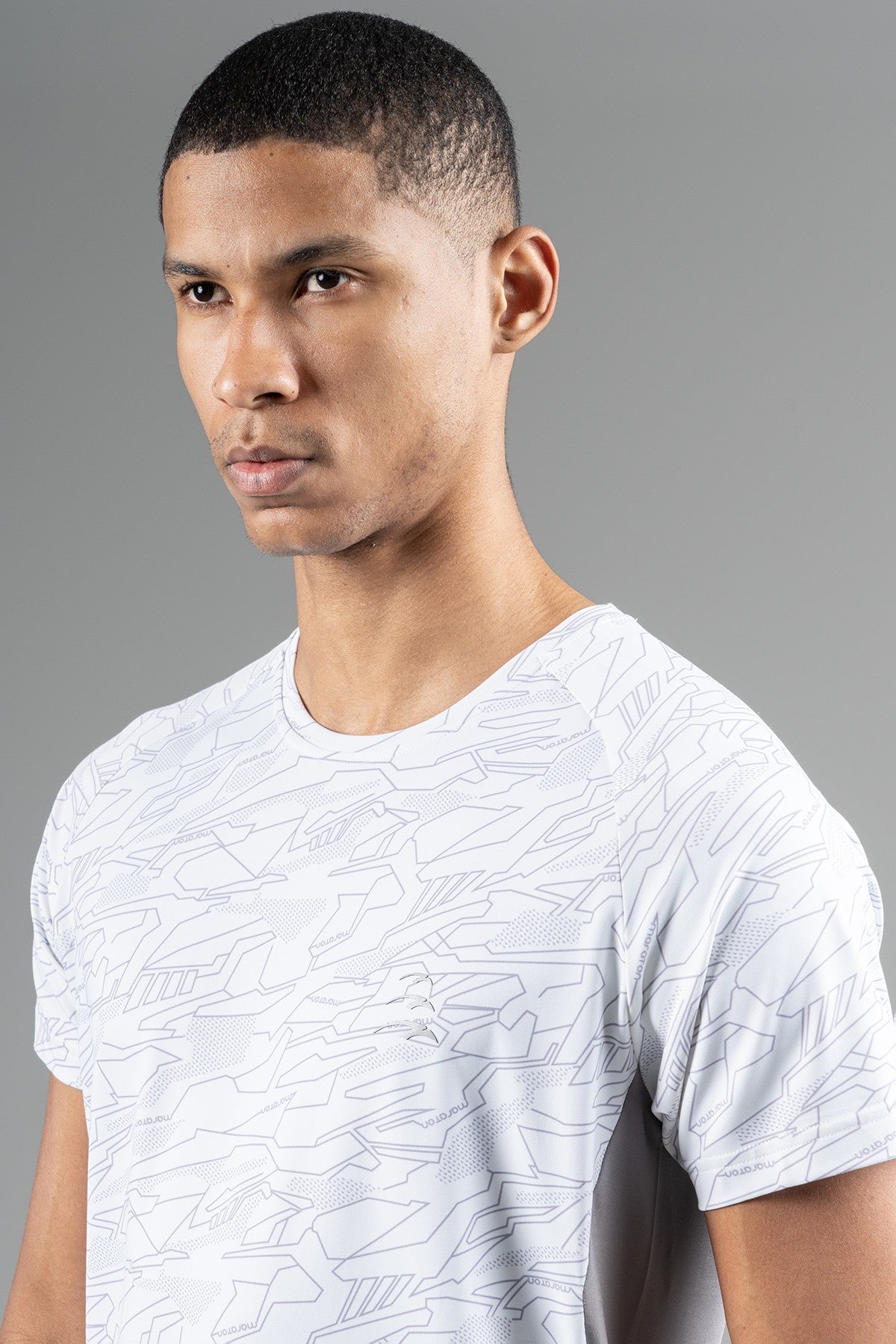 Regular Erkek Bisiklet Yaka Ekru T-shirt