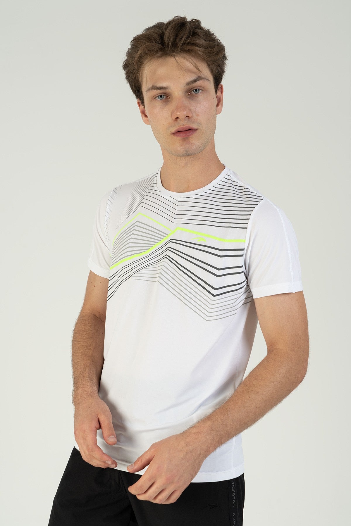 Regular Erkek Bisiklet Yaka Beyaz T-shirt