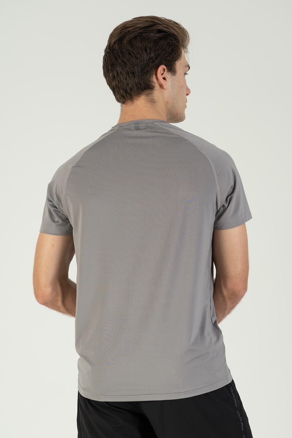 Regular Erkek Bisiklet Yaka Gri T-shirt