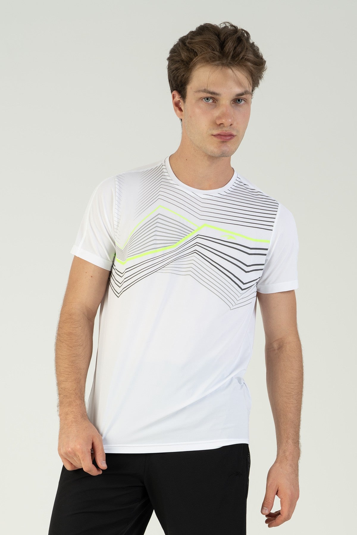 Regular Erkek Bisiklet Yaka Beyaz T-shirt