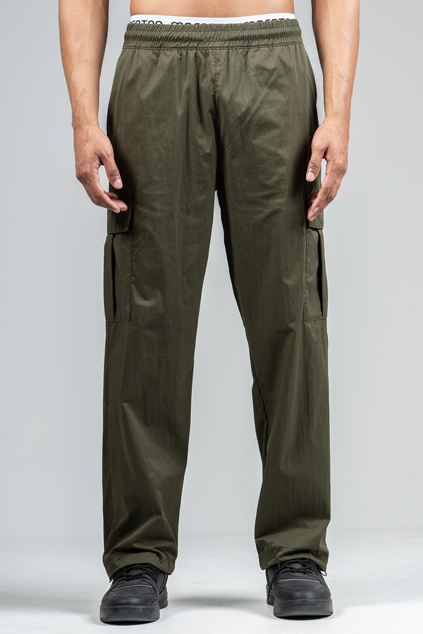 Regular Erkek Tress Lastik Haki Pantolon